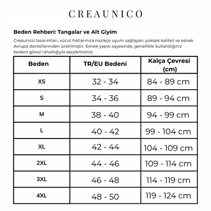 Creaunico Signature | Kişiselleştirilebilir Tanga